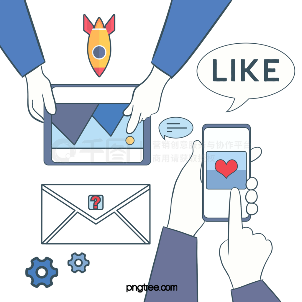 卡通社交網(wǎng)絡(luò)圖