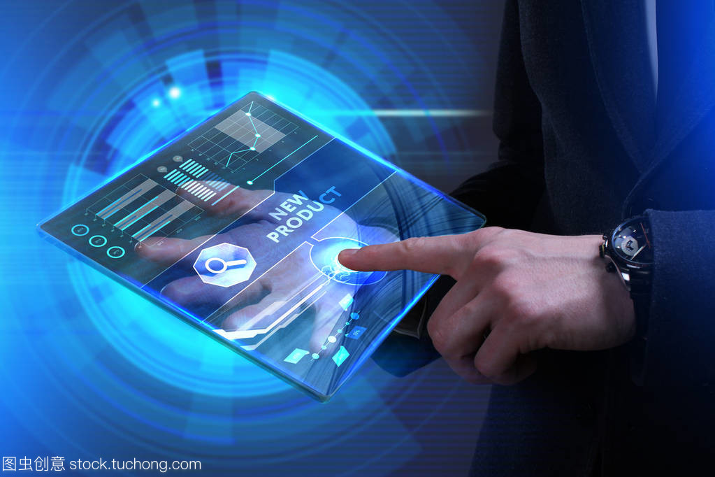 業務,技術,互聯網和網絡概念。年輕的生意